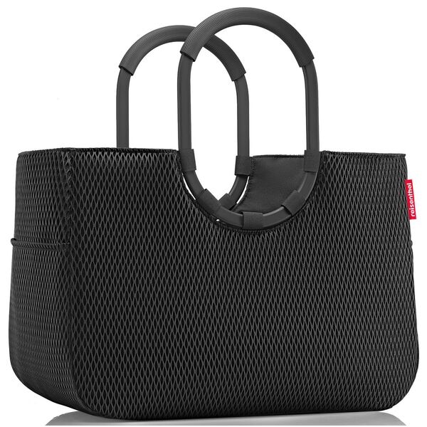 Reisenthel Einkaufskorb loopshopper L mesh black, 46x34.5x25 cm