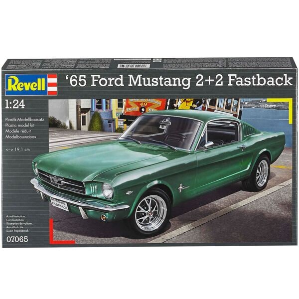 Revell Modellbausatz »1965 Ford Mustang 2+2 Fastback unlackierter«