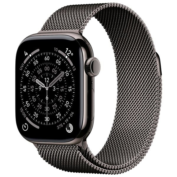 Apple Smartwatch Apple Watch Series 11 42 mm Titan (GPS+Cellular) Milanaise Armband S/ 39