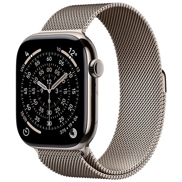 Apple Smartwatch Apple Watch Series 11 46 mm Titan (GPS+Cellular) Milanaise Armband M/ 40