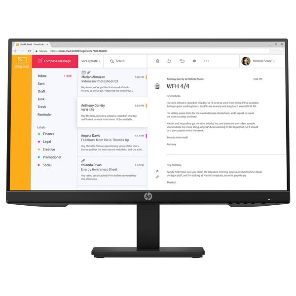 HP Monitor »P24 G4 24 FHD-Monitor (1A7E5AA)« 60,5 cm / 23,8 '' 23