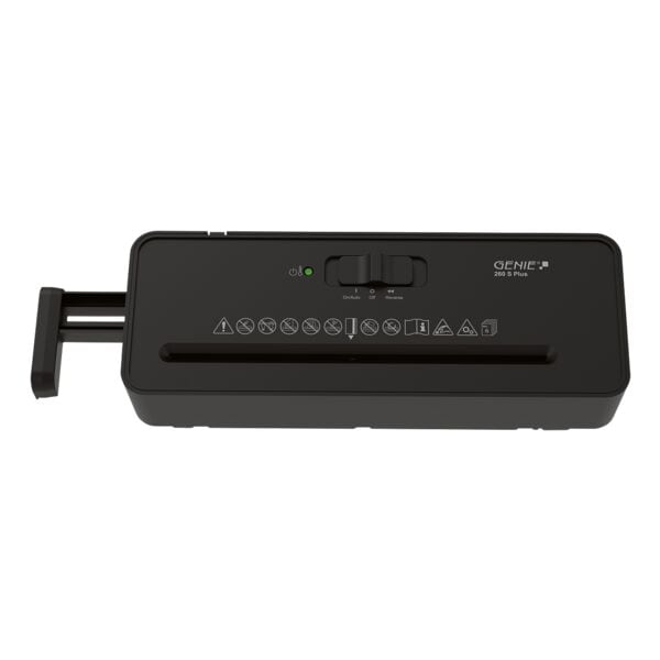GENIE Aufsatz-Aktenvernichter »260 S Plus« schwarz, 22x6.9x29.3 cm