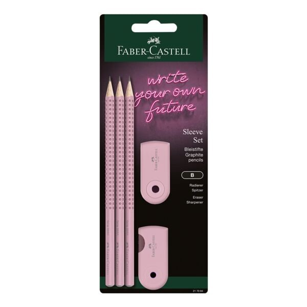 Faber-Castell Bleistift-Set »Sleeve Set« rosa