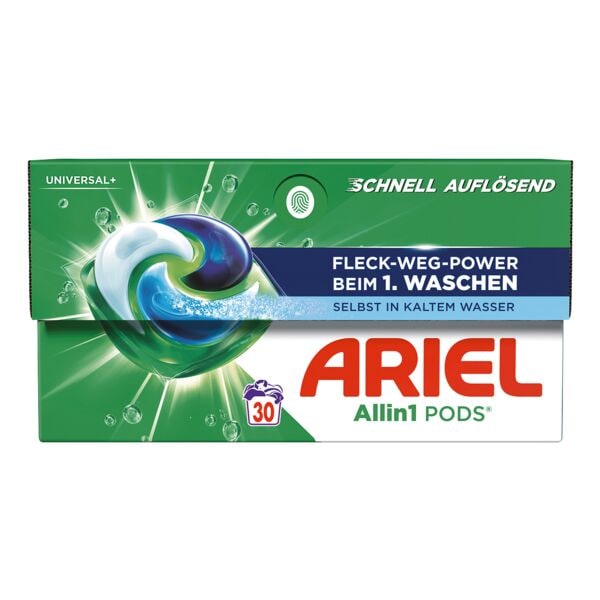 ARIEL Universalwaschmittel All-in-1 Pods »UNIVERSAL+« 30 WL grau