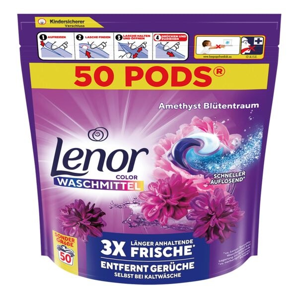 Lenor Colorwaschmittel All-in-Pods »Amethyst Blütentraum« 50 WL