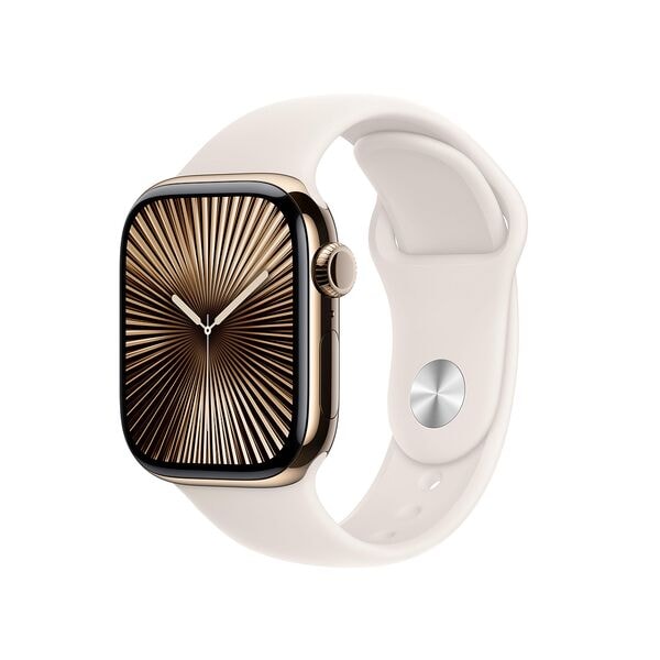 Apple Smartwatch Apple Watch Series 10 Titan Sportarmband M/L polarstern grün