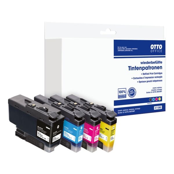 OTTO Office Tintenpatronen-Set ersetzt Brother »LC427XL BK/CMY« cyan, magenta, gelb, schwarz blau