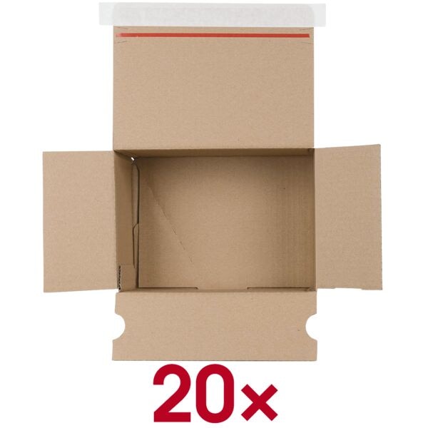 OTTO Office 20 Stück Kartons mit Automatikboden 21,9/15,9/12,1 cm braun, 21.9x12.1x15.9 cm
