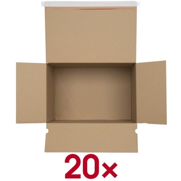 OTTO Office 20 Stück Kartons mit Automatikboden 46,6/31,5/31,2 cm braun, 46.6x31.2x31.5 cm