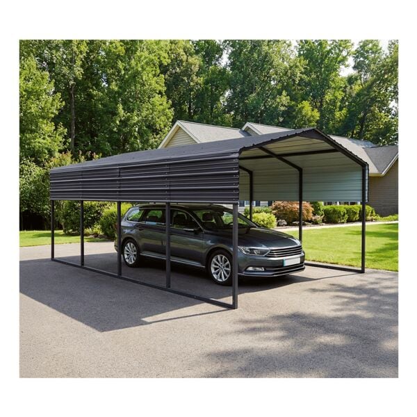 Westmann Carport »Kopenhagen M« grau, 366x261x596 cm