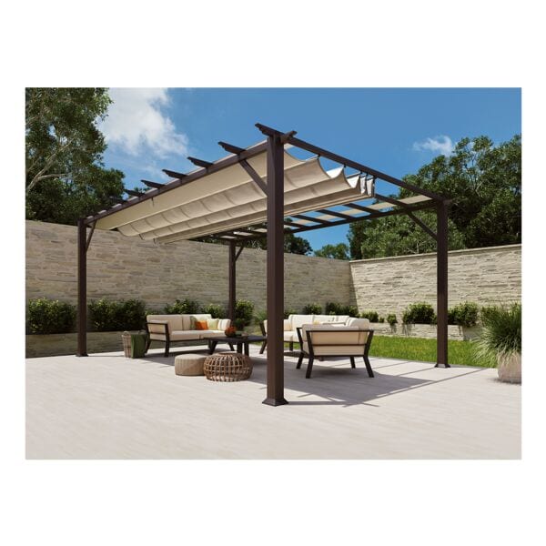 Paragon Outdoor Pavillon »Florida« inkl. Sonnensegel braun