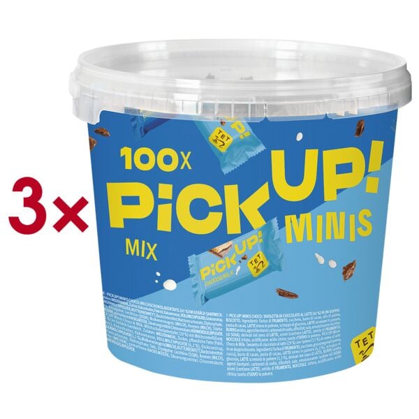 PICK UP! 3x »PICK UP! Minis Mix« 100 Kekse in 2 Sorten