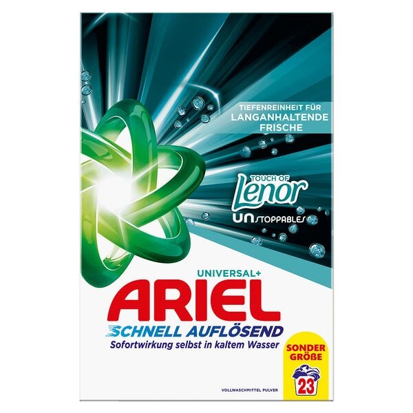 ARIEL Pulverwaschmittel »UNIVERSAL+ Lenor« 23 WL grau