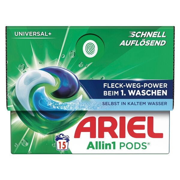 ARIEL Waschmittel »UNIVERSAL+ Allin1 PODS« 15 WL