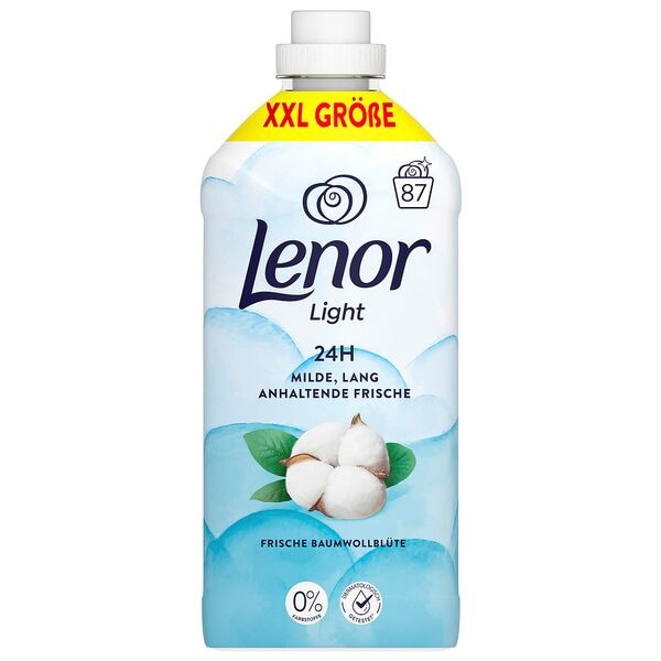 Lenor Weichspüler »Light FRISCHE BAUMWOLLBLÜTE« 87 WL weiß