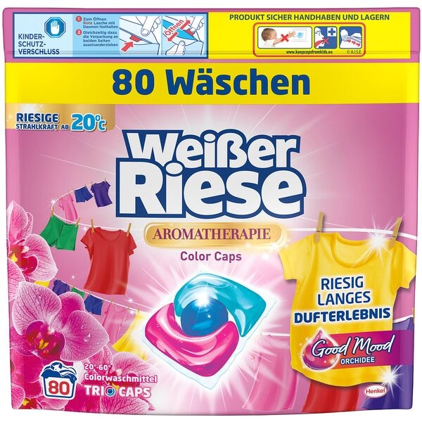 Weißer Riese Waschmittel-Pods »AROMATHERAPIE ORCHIDEE« 80 WL