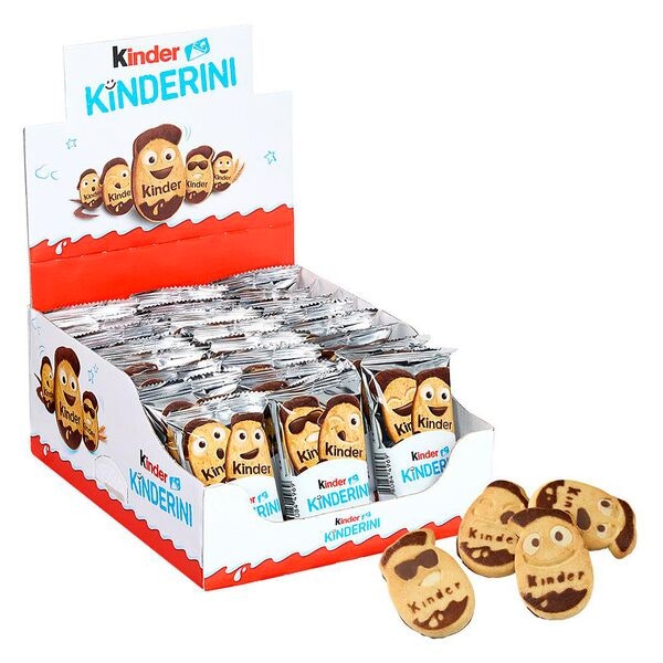 kinder Kekse »kinderini« 24 Stück je 25 g braun