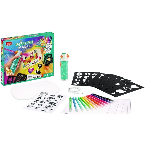Maped Creativ Airbrushset für Kinder »AIRBRUSH MAKER« 23-teilig farbsortiert