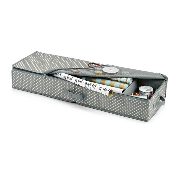 Zeller Geschenkpapier-Organizer 90/30/12 cm grau, 12x30 cm
