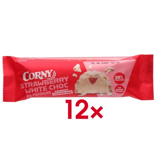 Corny Proteinriegel »Protein Crunchy Vanilla & White Choc Flavour« 12 Stück weiß