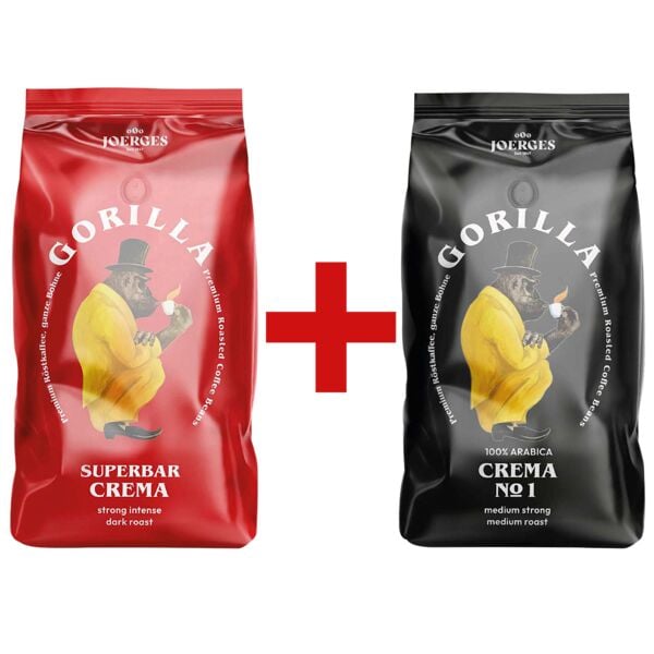 GORILLA Kaffeebohnen »Espresso Super Bar Crema« 1 kg inkl. Kaffeebohnen »Espresso Crema braun