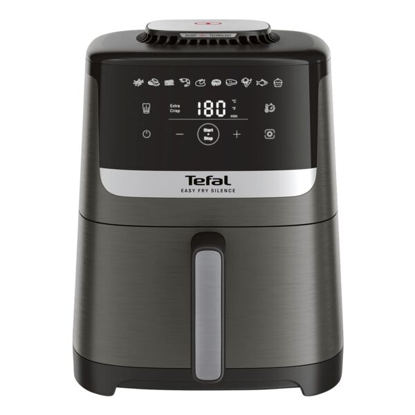 Tefal Heißluftfritteuse EASY FRY SILENCE COAL 5 L, 39.5x28 cm