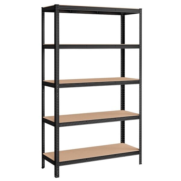 Songmics Schwerlastregal 5 Fachböden je 175 kg 120 x 60 x 200 cm schwarz, 120x200x60 cm