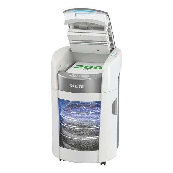 Leitz Aktenvernichter »Leitz IQ OptiMax Autofeed Small Office 200« weiß, 22.5x63.8x43.6 cm
