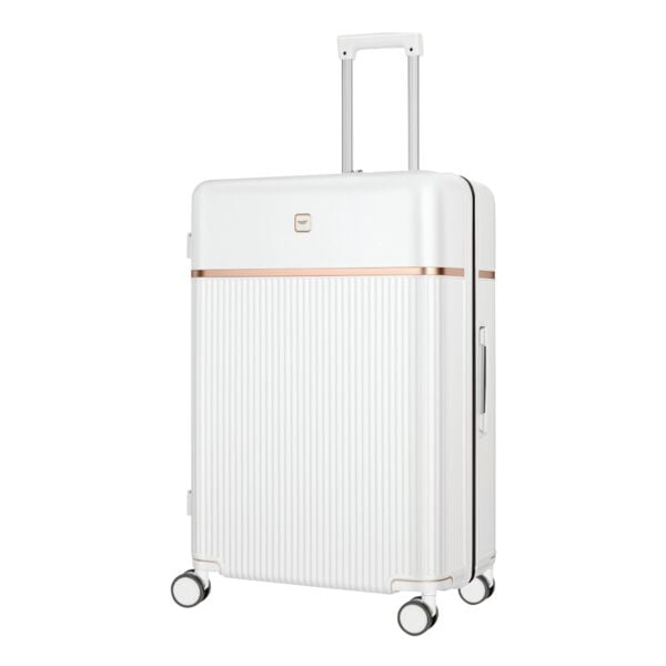 4FLY Hartschalen-Reisekoffer »Lumina« XL - 103 L weiß, 51x76x30 cm