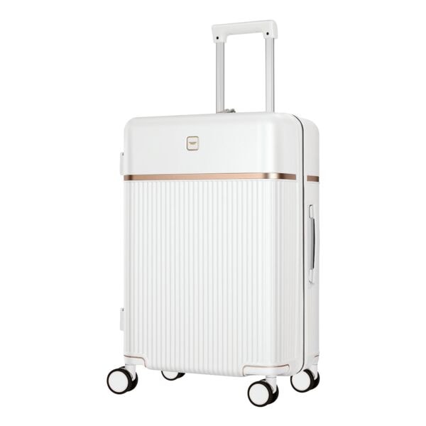 4FLY Hartschalen-Reisekoffer »Lumina« L - 68 L weiß, 44x65x27 cm