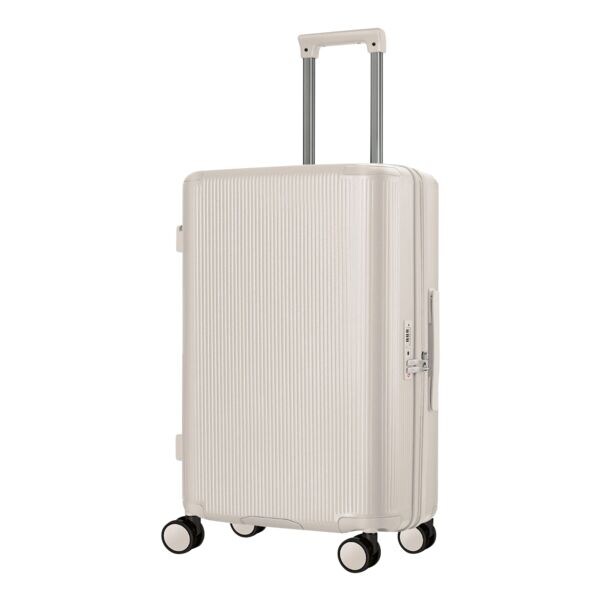 4FLY Hartschalen-Reisekoffer »Opacus« L - 67 L weiß, 43x68x26 cm