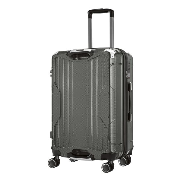 4FLY Hartschalen-Reisekoffer »Carbo« L - 69 L grau, 43x68x27 cm