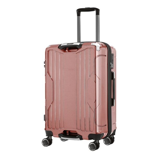 4FLY Hartschalen-Reisekoffer »Carbo« L - 69 L rosa, 43x68x27 cm