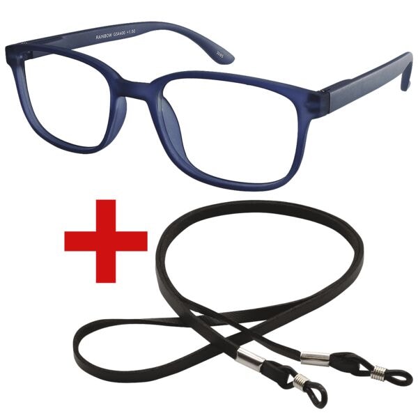 I Need You Lesebrille »Rainbow« +1,00 dpt inkl. Brillenband 65 cm Blau, 3.8 cm
