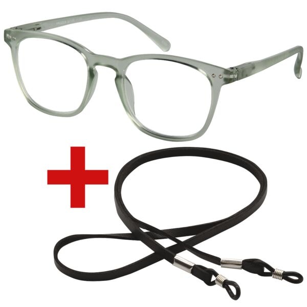 I Need You Lesebrille »Frozen« +1,00 dpt inkl. Brillenband 65 cm grün, 4 cm