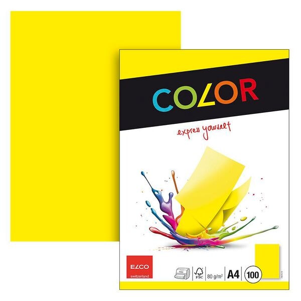 ELCO Kopierpapier »Color« A4 100 Blatt gelb