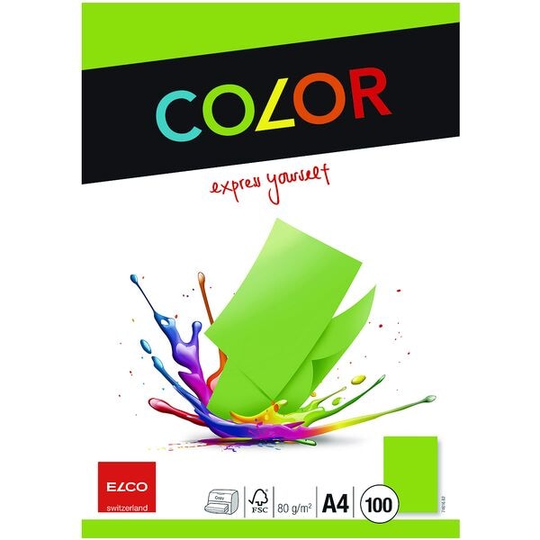ELCO Kopierpapier »Color« A4 100 Blatt grün
