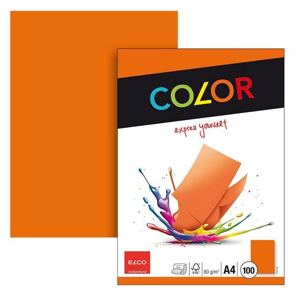ELCO Kopierpapier »Color« A4 100 Blatt orange