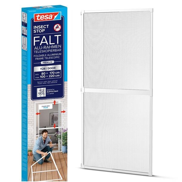 tesa Fliegengitter »Insect Stop Falt« weiß 0,8-1,0 x 1,7-2,2 m