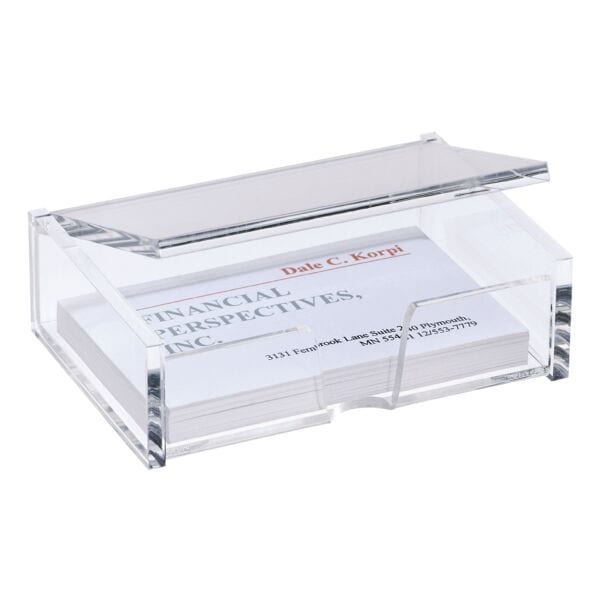 Sigel Visitenkartenbox VA112 transparent, 10x3x6.5 cm
