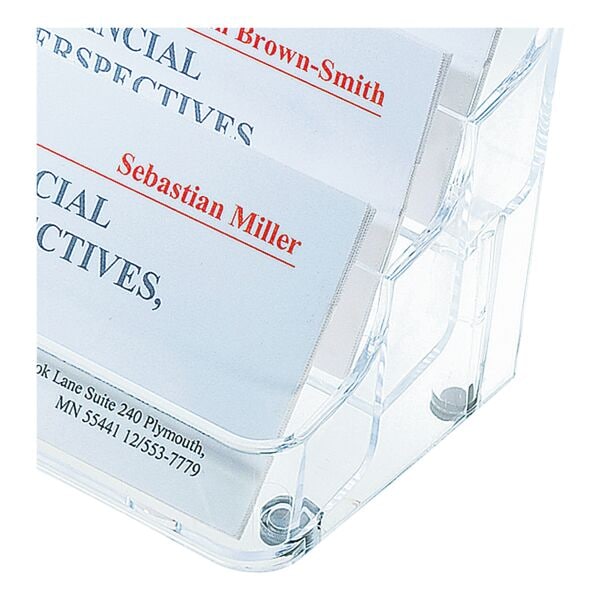Sigel Visitenkartenaufsteller VA138 transparent, 20x9x9 cm