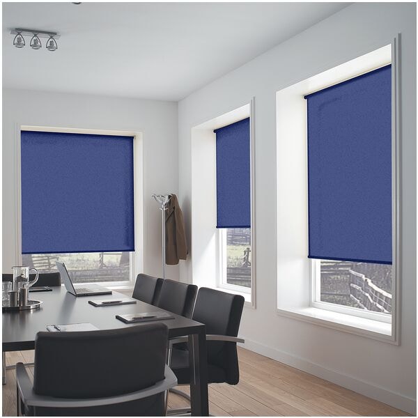 Büscher Sunlines Seitenzug-Rollo im Festmaß blau, 102x180 cm