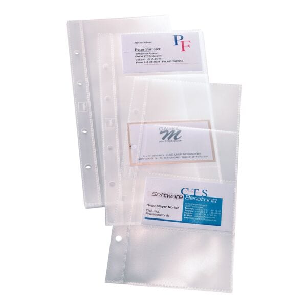 Sigel Visitenkartenhüllen VZ350 transparent, 11.1x25.2 cm