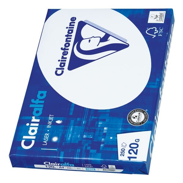 Clairefontaine Multifunktionales Druckerpapier A4 120g weiß