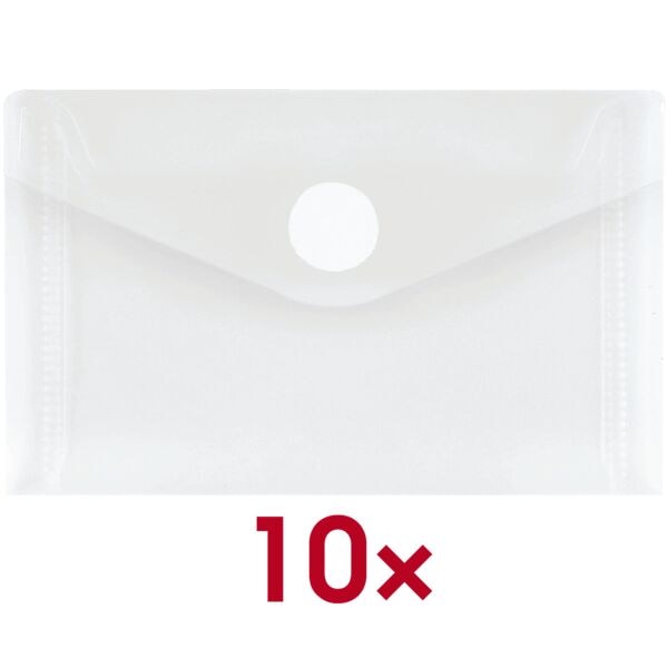 Foldersys Visitenkartentaschen transparent, 10.5x6.5 cm