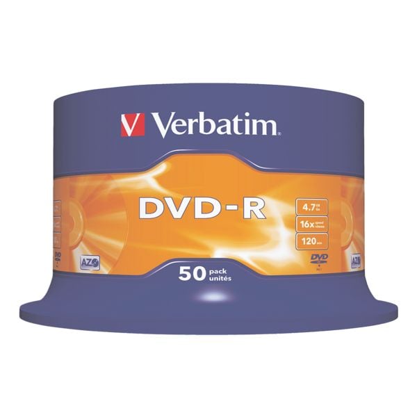 Verbatim DVD-Rohlinge »DVD-R« 43548 silber