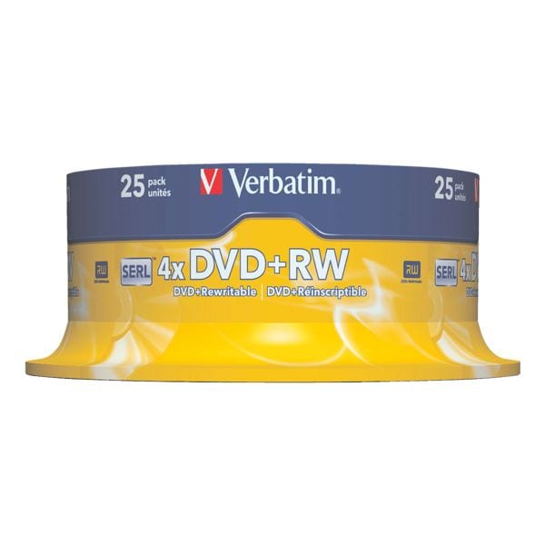 Verbatim DVD-Rohlinge »DVD+RW« 25er-Spindel silber