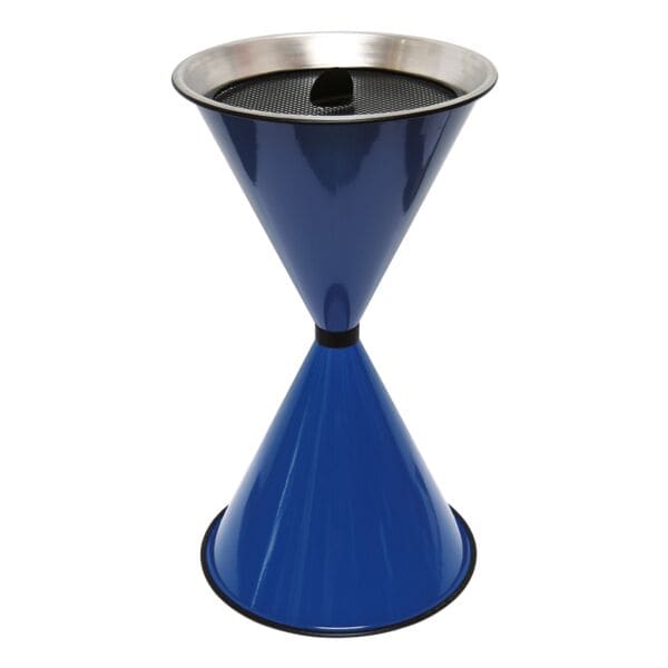 SZ Metall Stand-Aschenbecher »spitze Kegel« blau, 40x71 cm