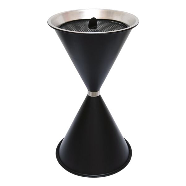 SZ Metall Stand-Aschenbecher »spitze Kegel« schwarz, 40x71 cm