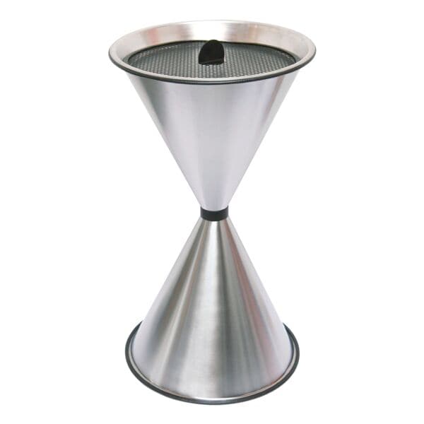 SZ Metall Stand-Aschenbecher »spitze Kegel« Alu versiegelt silber, 40x71 cm